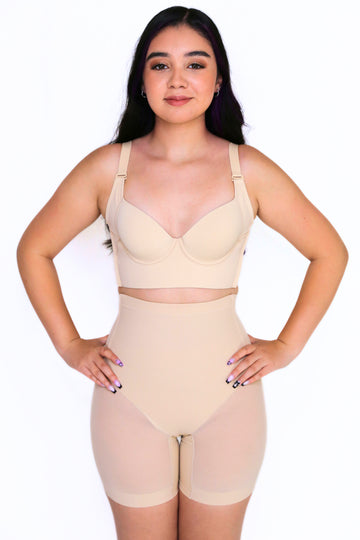 Nayeli Mid Waist Mesh Faja Shapewear